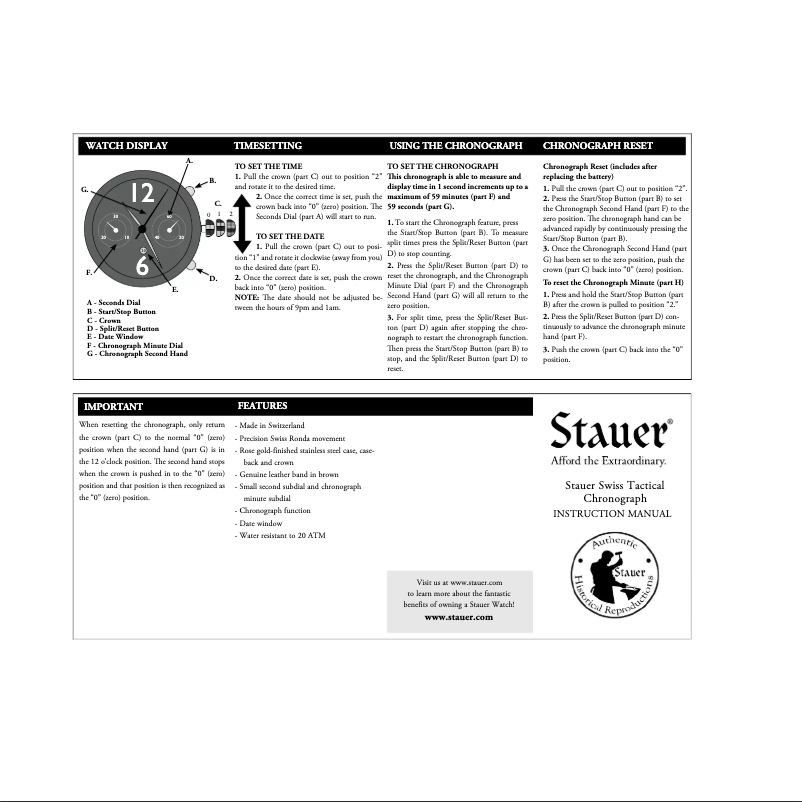 Page 1 of the manual User Manual Stauer 38621