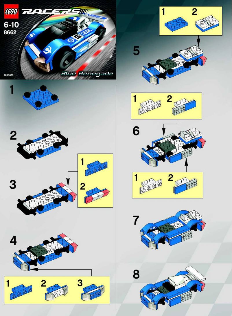 Page 1 of the manual User Manual Lego Blue Renegade