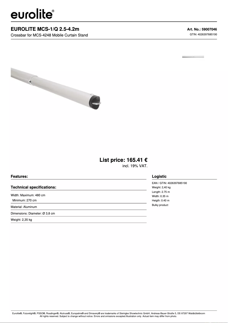 First page image of the manual for MCS-1