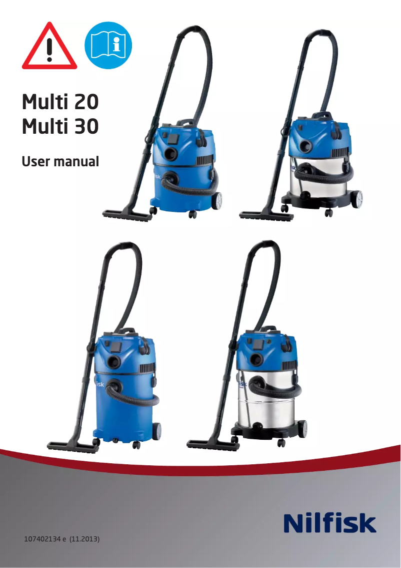 Page 1 of the manual User Manual Nilfisk Multi 20
