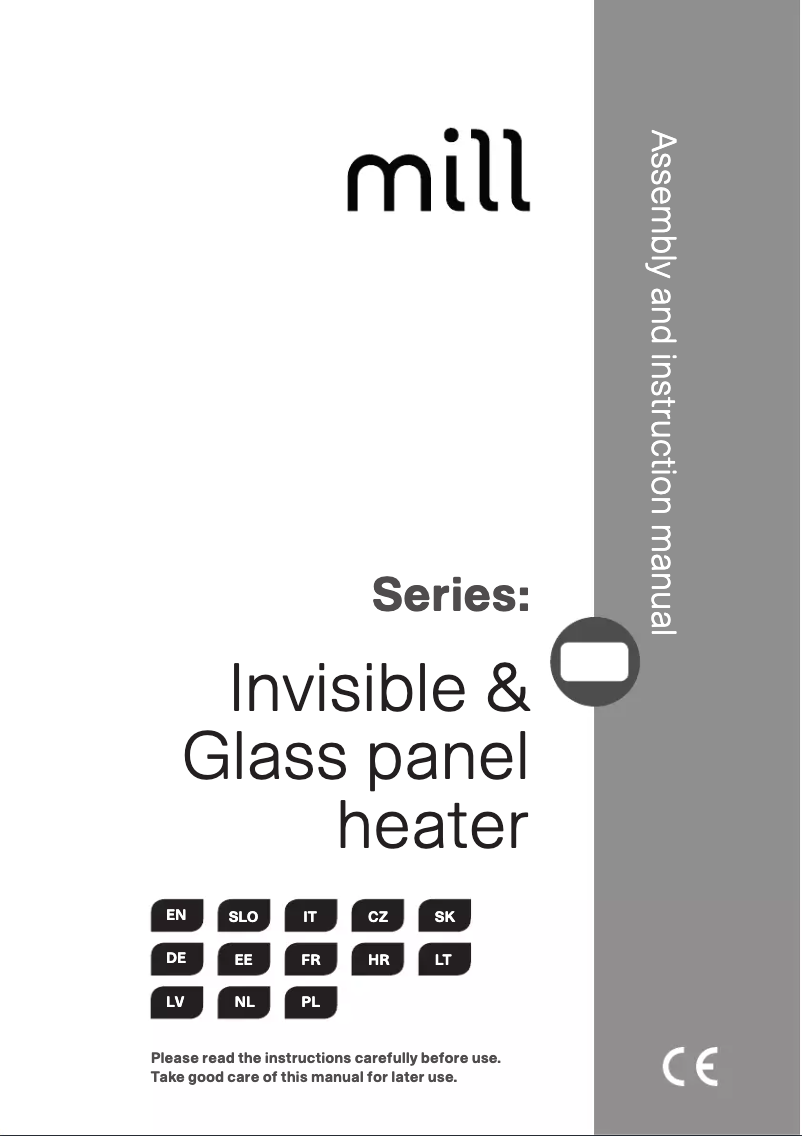 Page 1 of the manual User Manual Mill MB250
