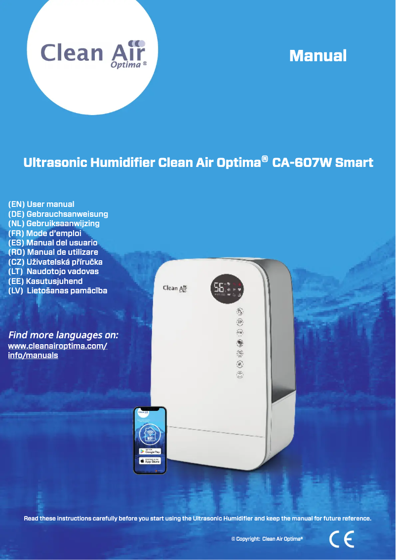 First page image of the manual for CA-607W