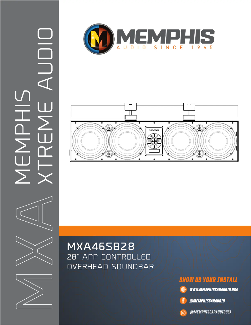 First page image of the manual for MXA46SB28