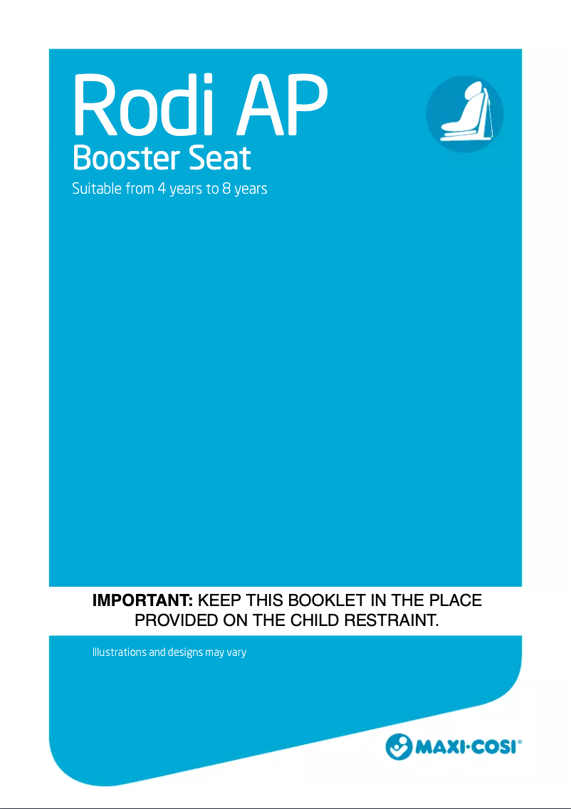 Page 1 de la notice Manuel utilisateur Maxi-Cosi Rodi AP Booster