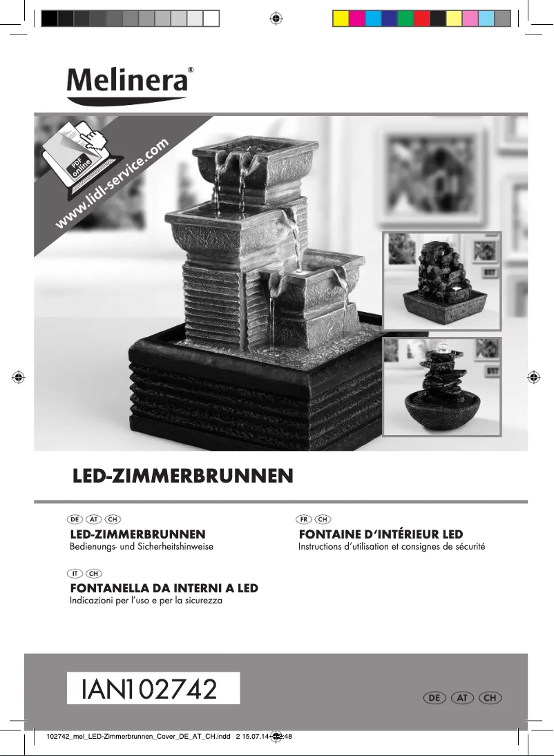 Page 1 of the manual User Manual Melinera IAN 102742