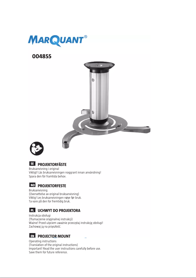 Page 1 de la notice Manuel utilisateur Marquant 004-855