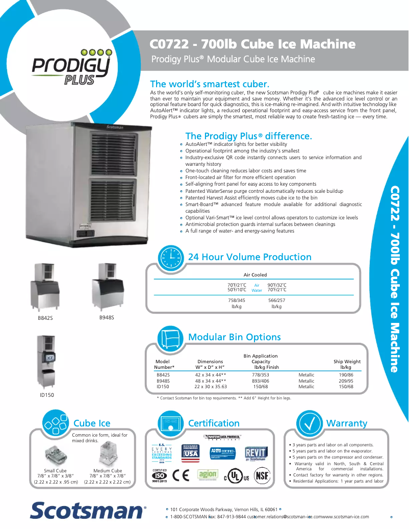 First page image of the manual for C0722MA-32