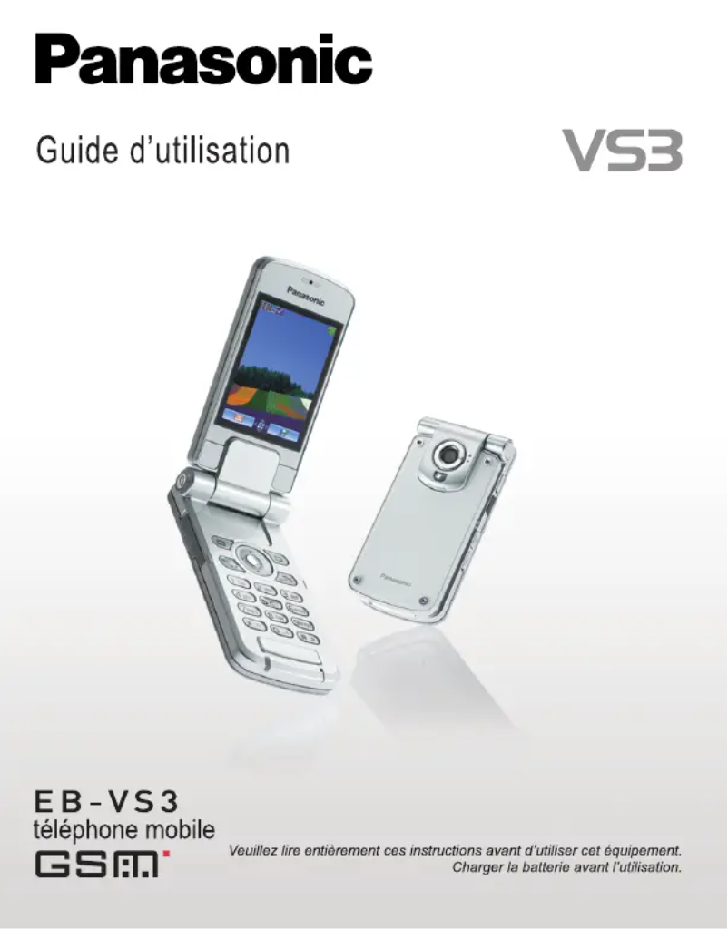 First page image of the manual for VS3