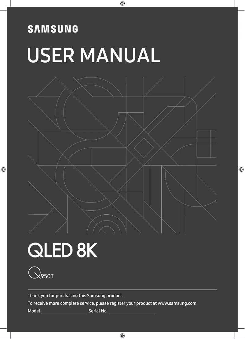 Page 1 of the manual User Manual Samsung QE85Q950TSTXXU