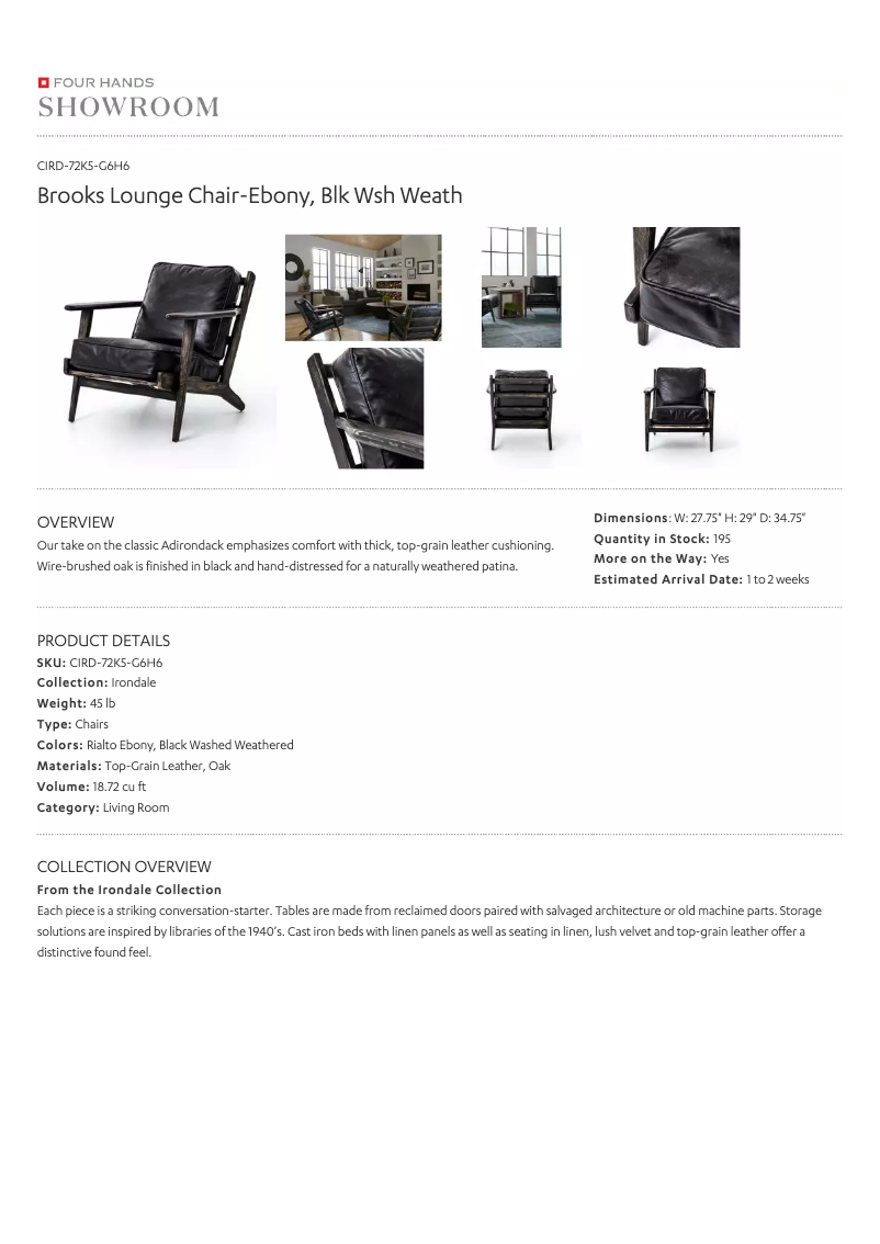 First page image of the manual for CIRD-72K5-G6H6