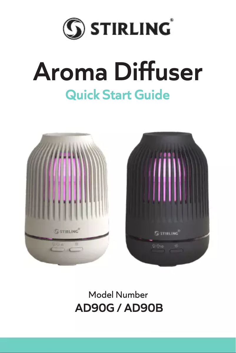 Page 1 of the manual Quick Start Guide Stirling AD90G