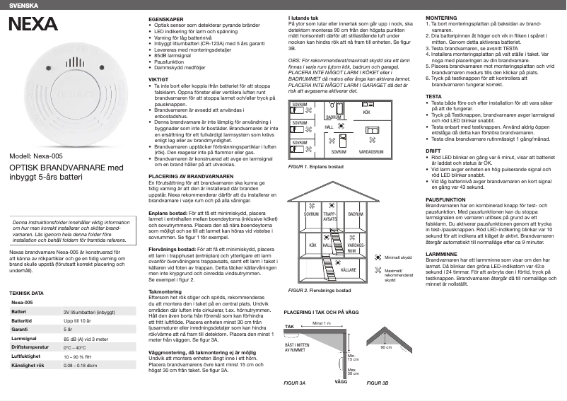 Page 1 of the manual User Manual Nexa NEXA-005