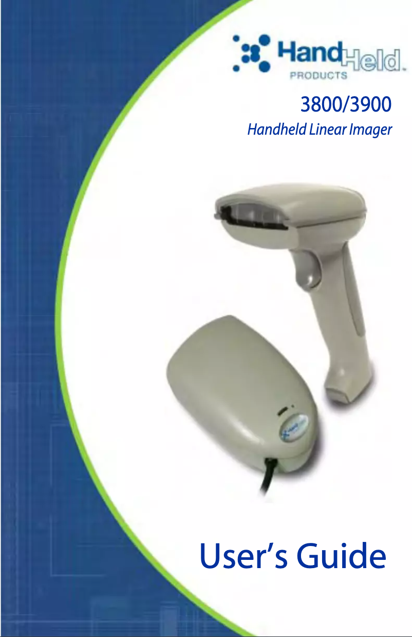 Page 1 of the manual User Manual Honeywell 3800PDF