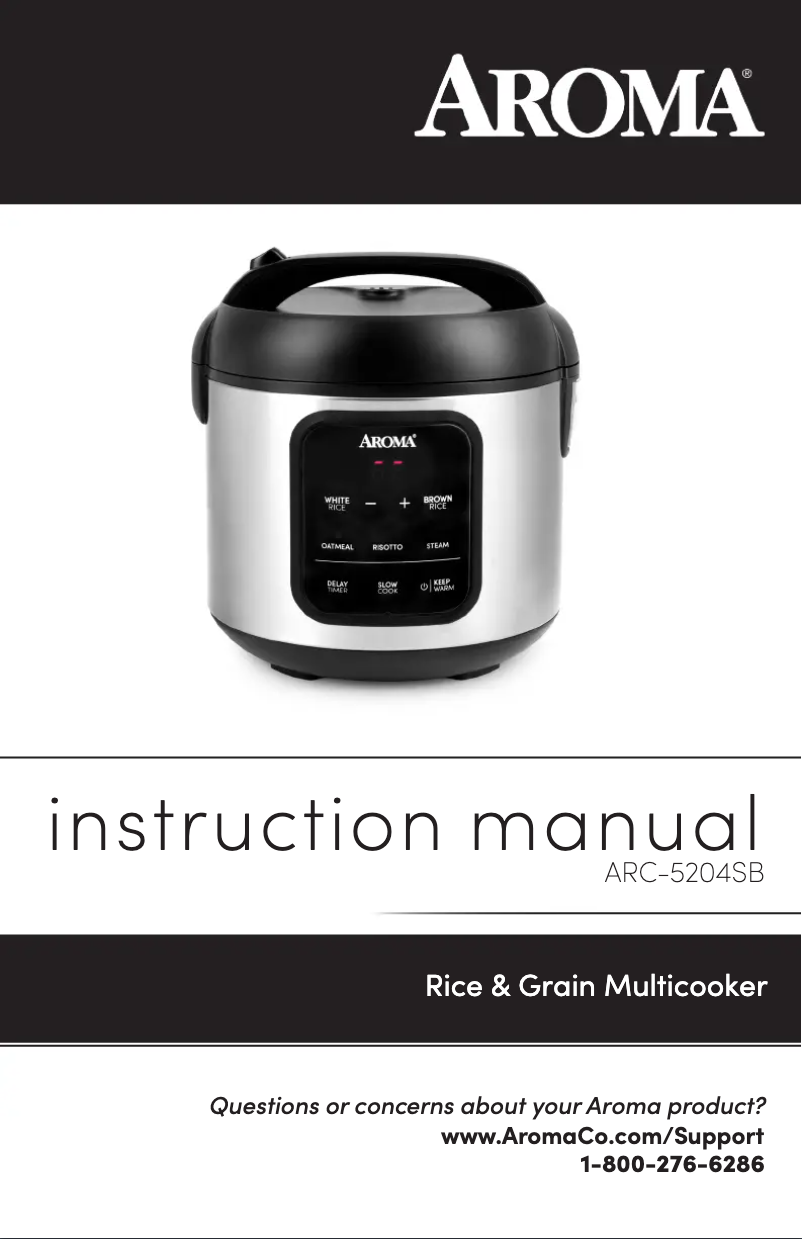 First page image of the manual for ARC-5204SB