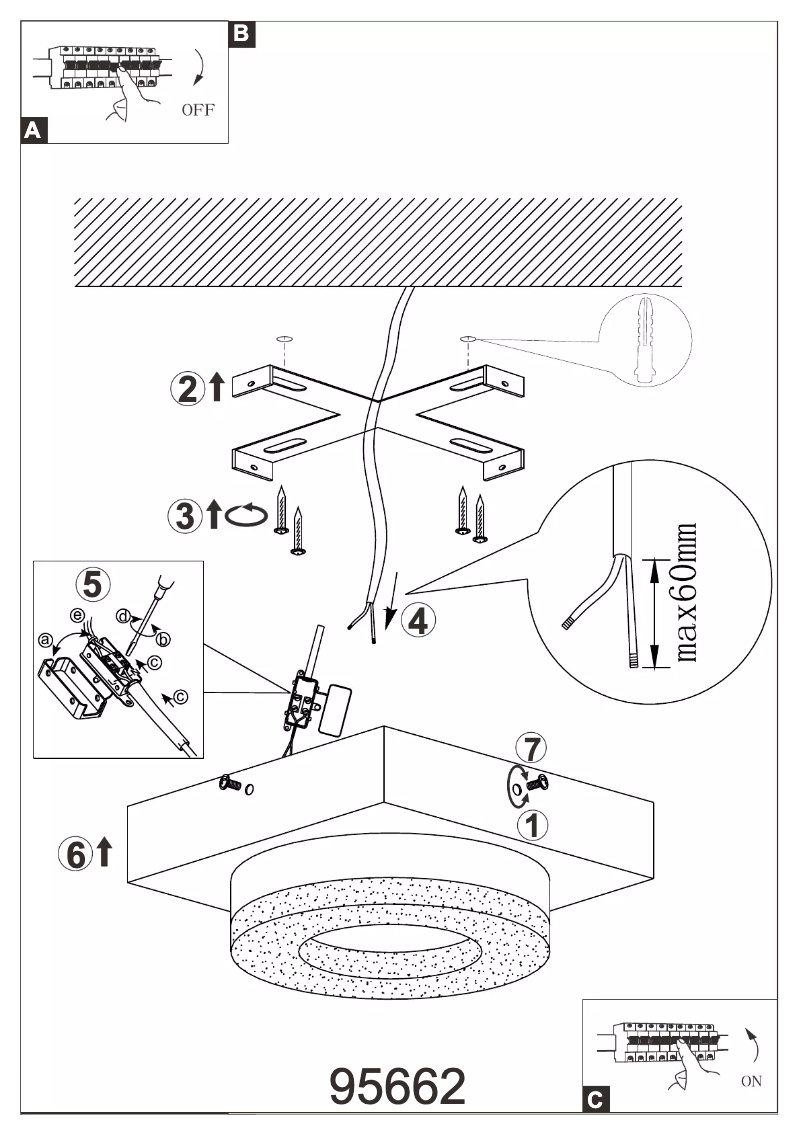 Page 1 of the manual User Manual Eglo Fradelo