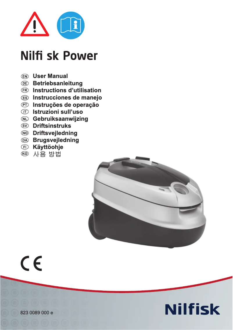 Page 1 of the manual User Manual Nilfisk Power Performer P40