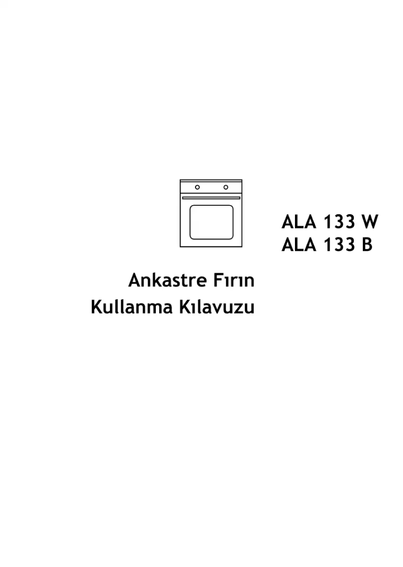 First page image of the manual for ALA 133 W