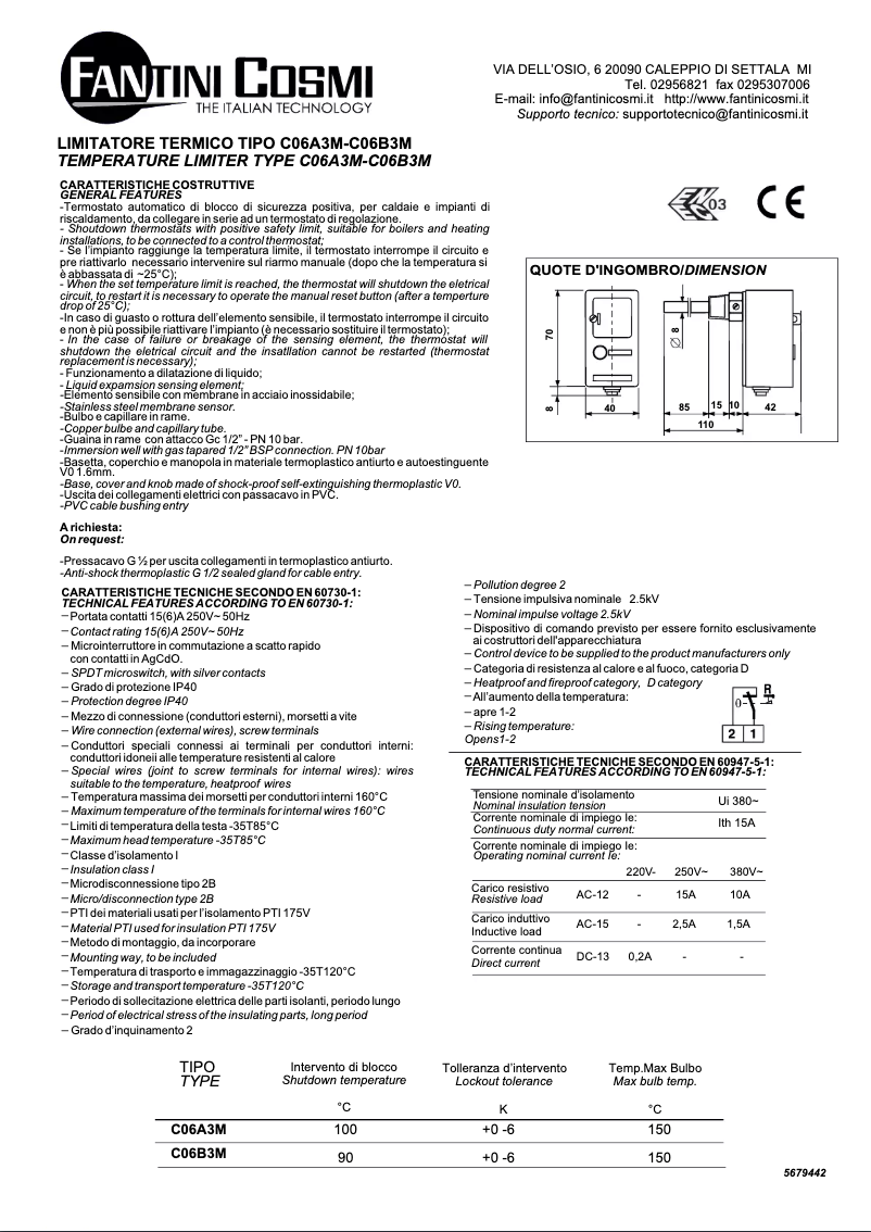 First page image of the manual for C06