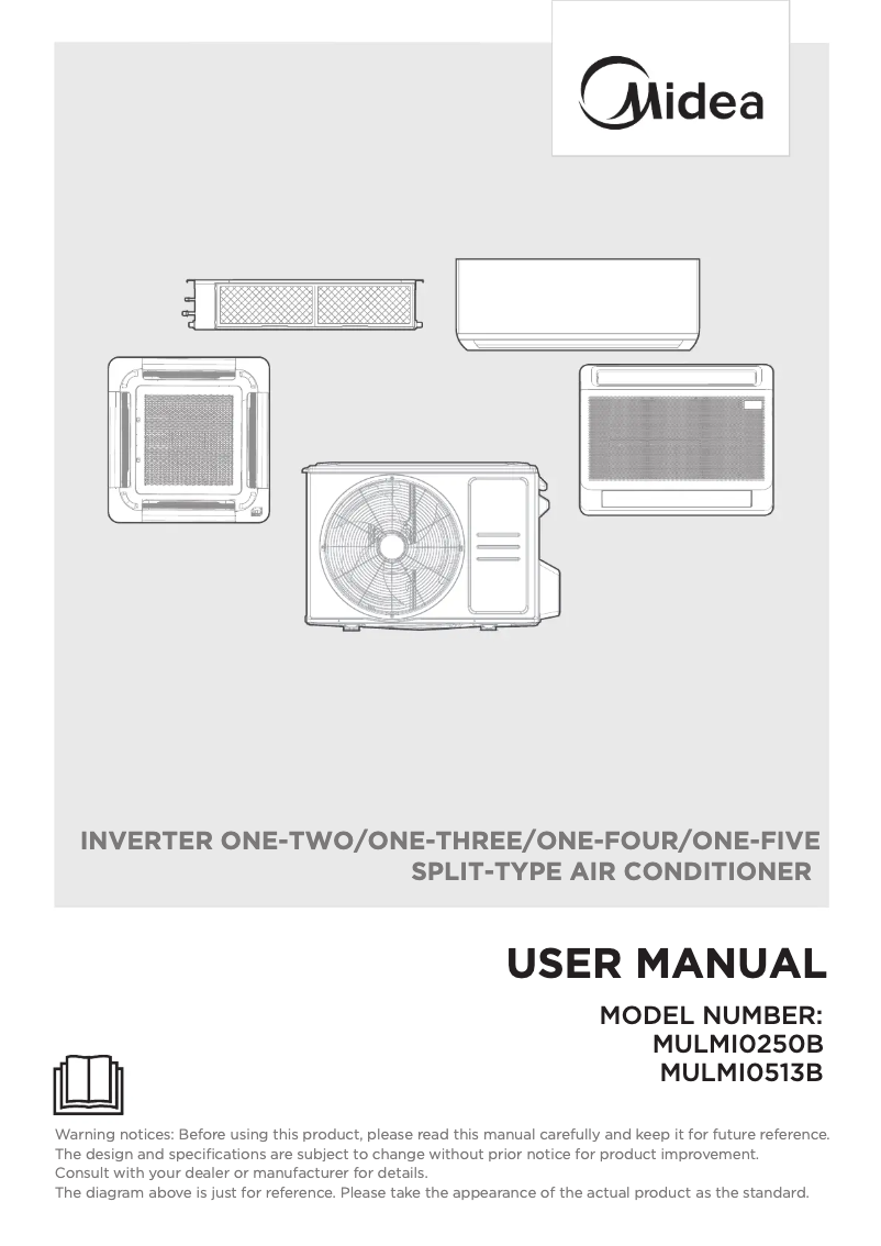 Page 1 of the manual User Manual Midea MULMI0618B