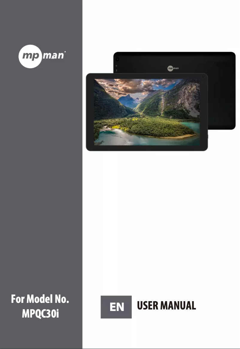 First page image of the manual for MPQC30i