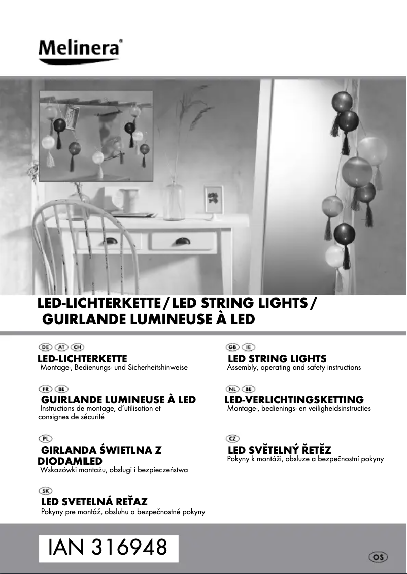 Page 1 of the manual User Manual Melinera HG04807A