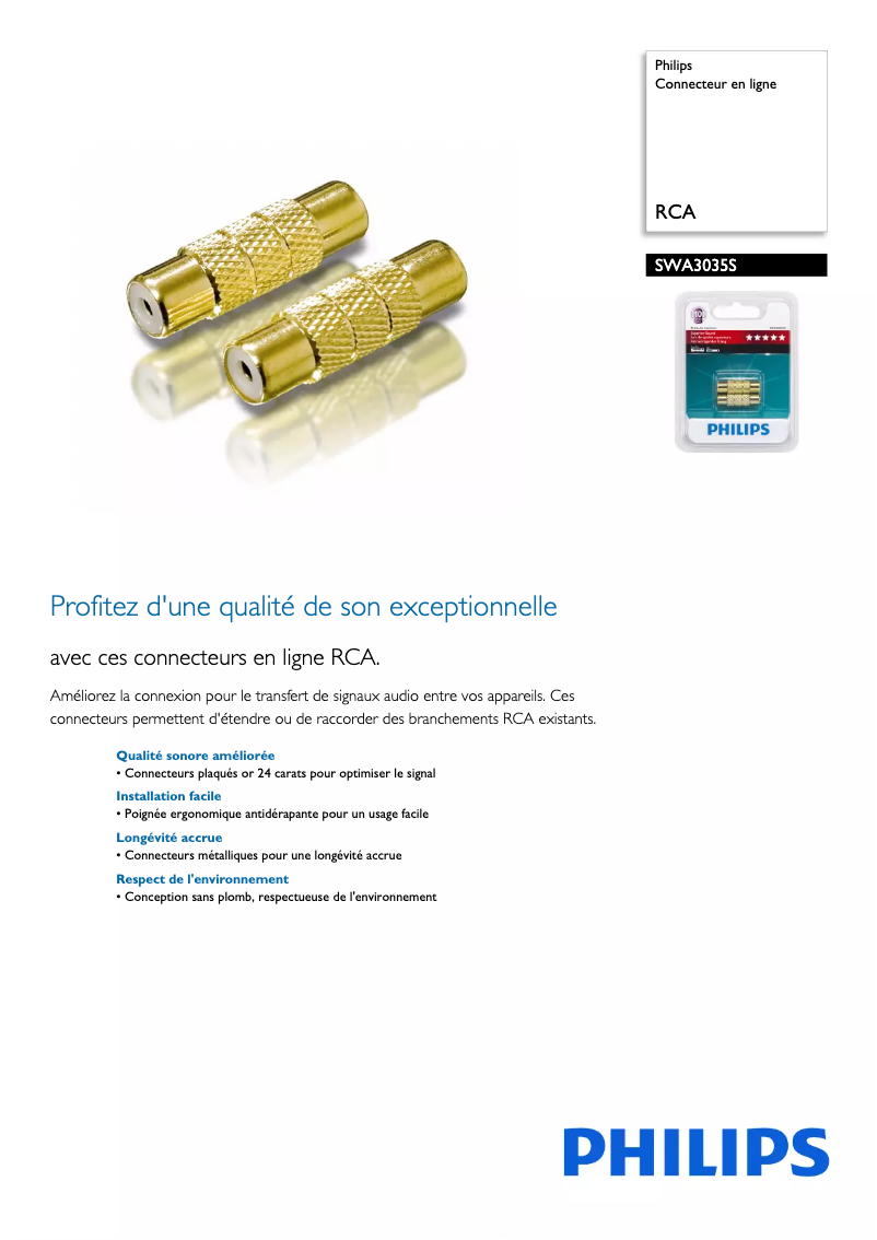 First page image of the manual for SWA3035S