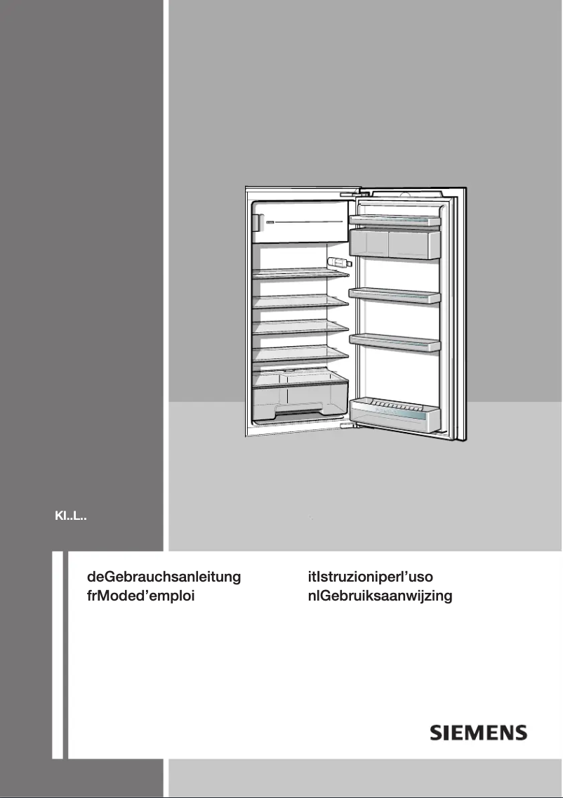 First page image of the manual for KI24LA55FF