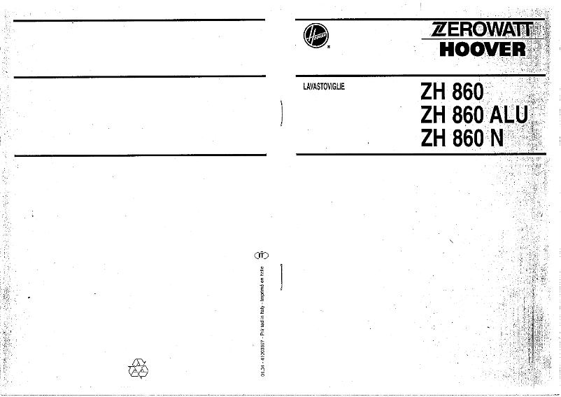 First page image of the manual for ZH 860N