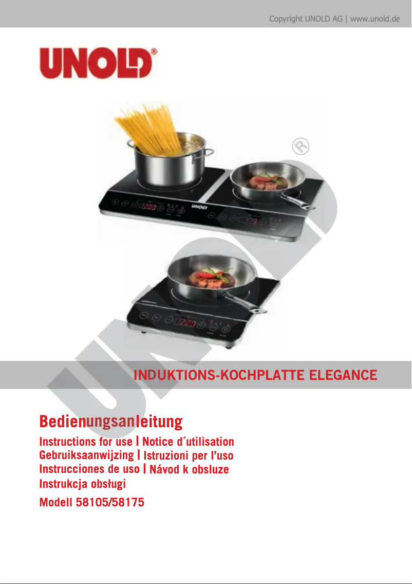 First page image of the manual for 58175