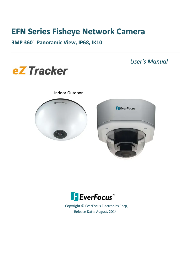 Page 1 of the manual User Manual EverFocus EFN3321