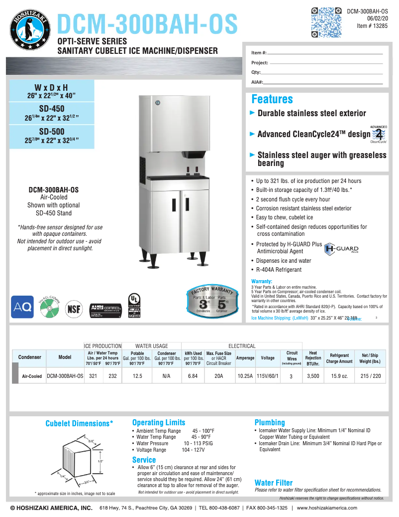 First page image of the manual for DCM-300BAH-OS