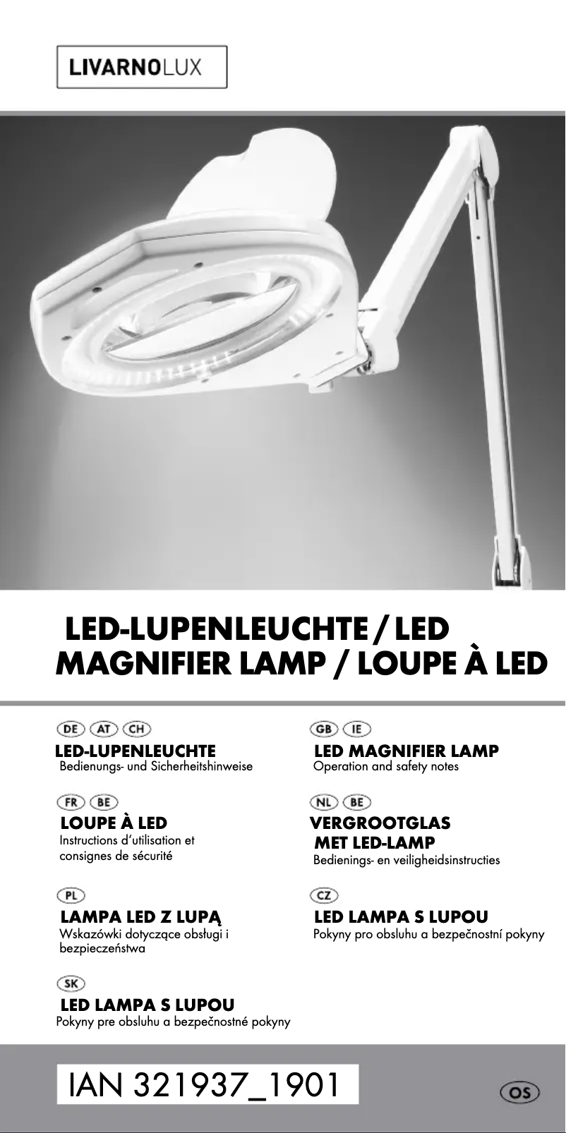 First page image of the manual for HG01089