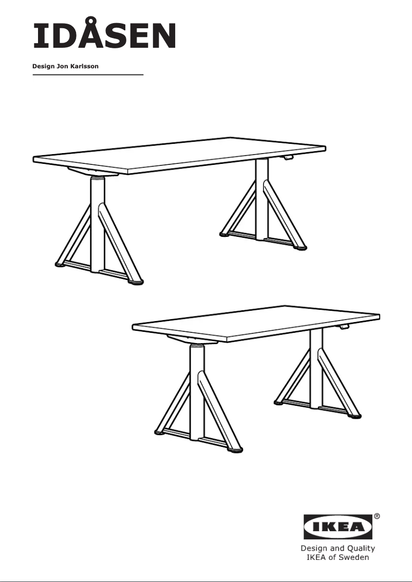 First page image of the manual for IDÅSEN