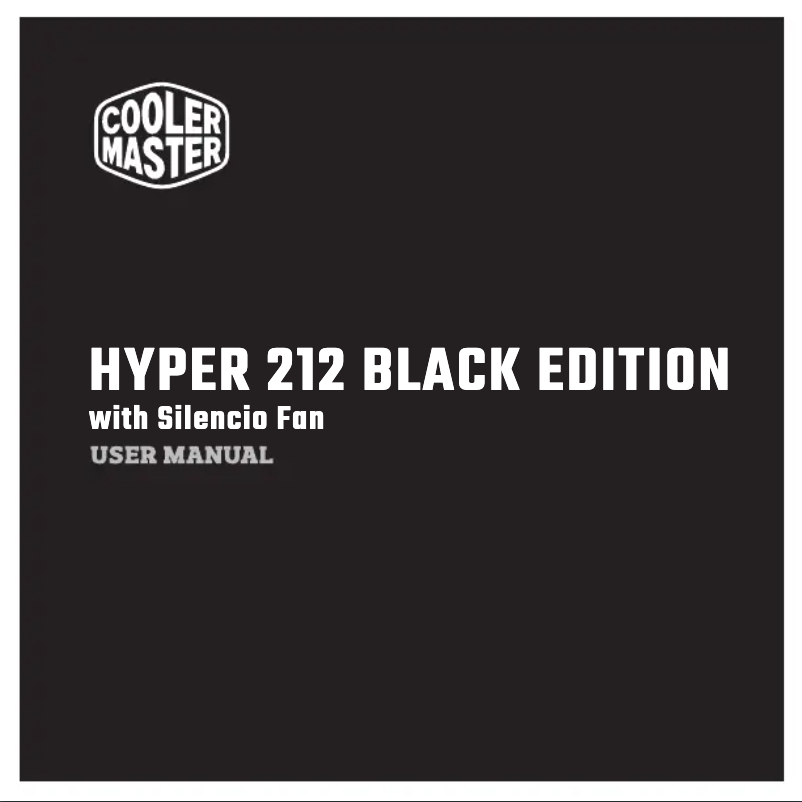 First page image of the manual for Hyper 212