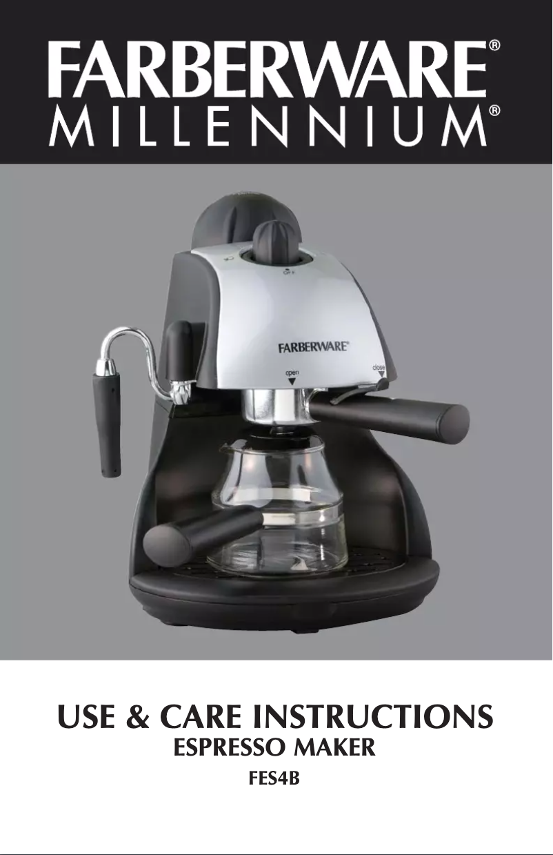 Page 1 of the manual User Manual Farberware FES4B