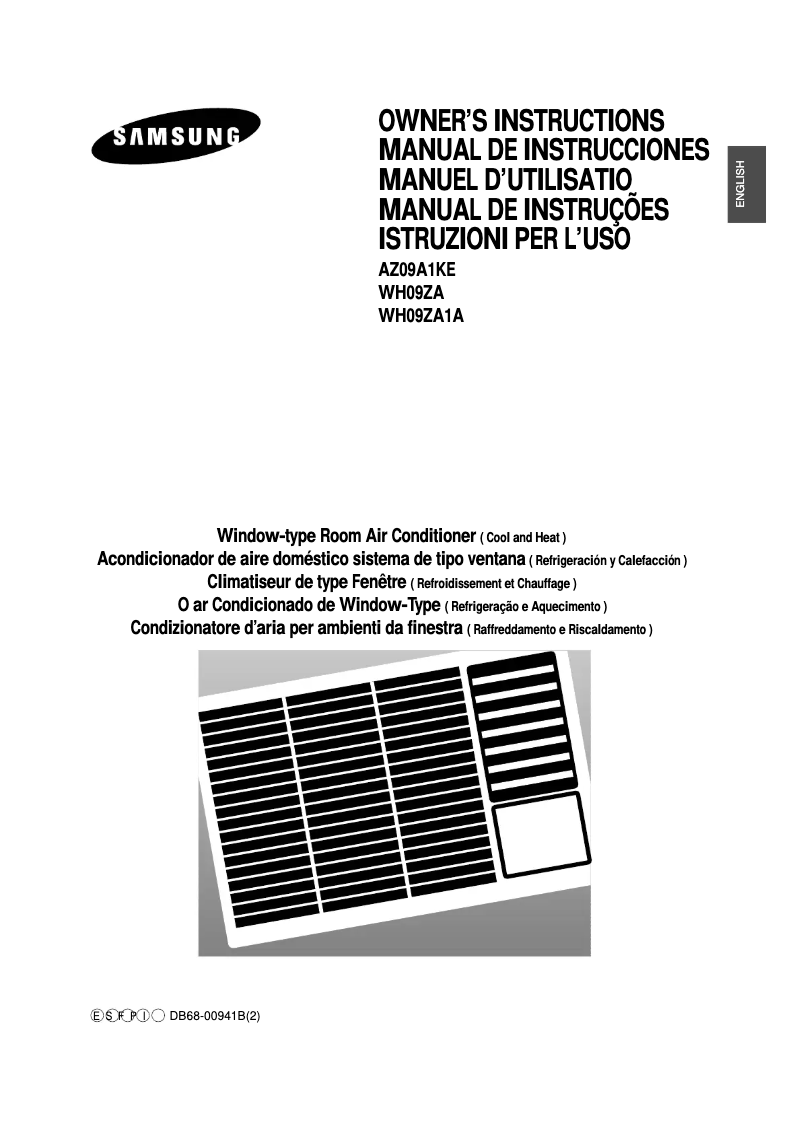 First page image of the manual for WH09ZA