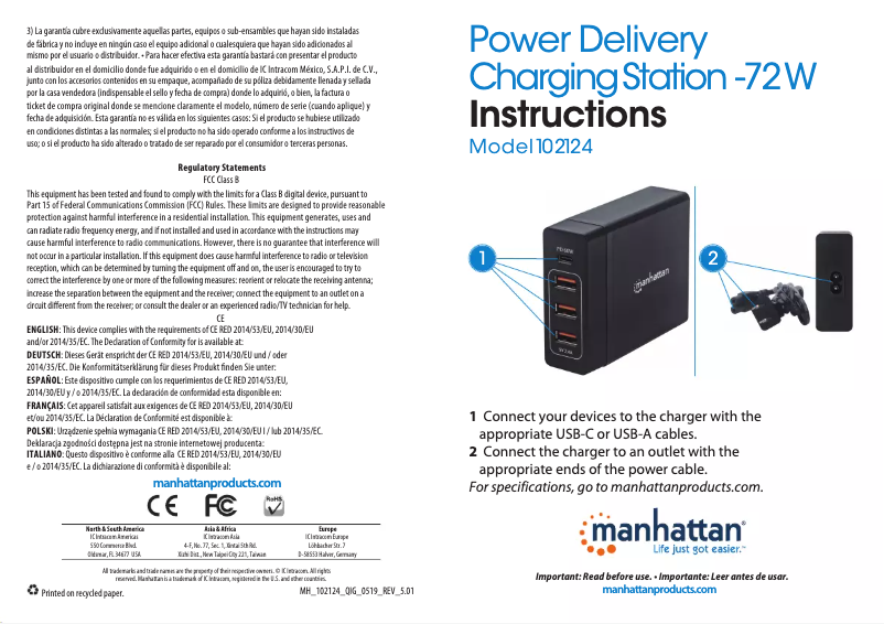 First page image of the manual for 102124