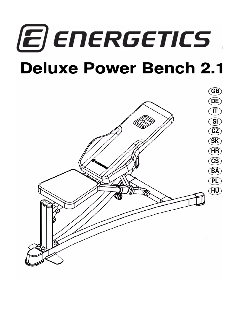 Page 1 of the manual User Manual Energetics Deluxe Power Bench 2.1