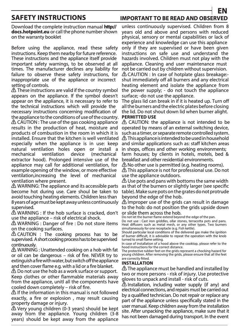 First page image of the manual for PAS 642 /H