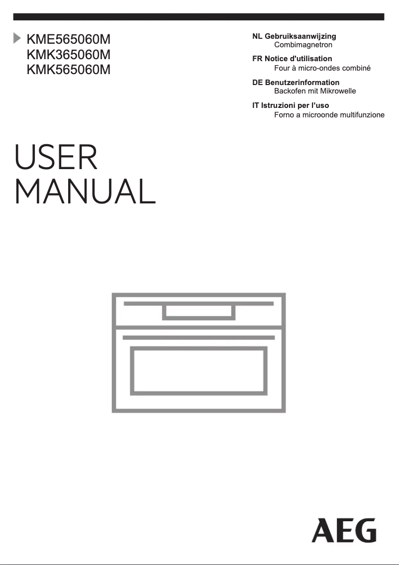 Page 1 of the manual User Manual AEG KMK365060M