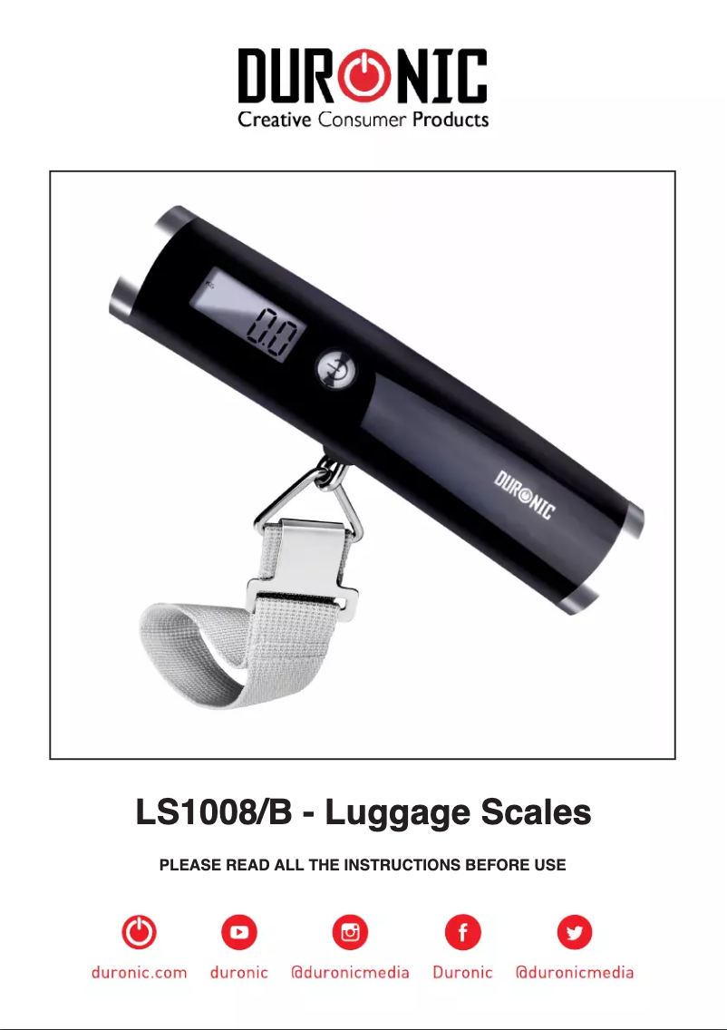 First page image of the manual for LS1008