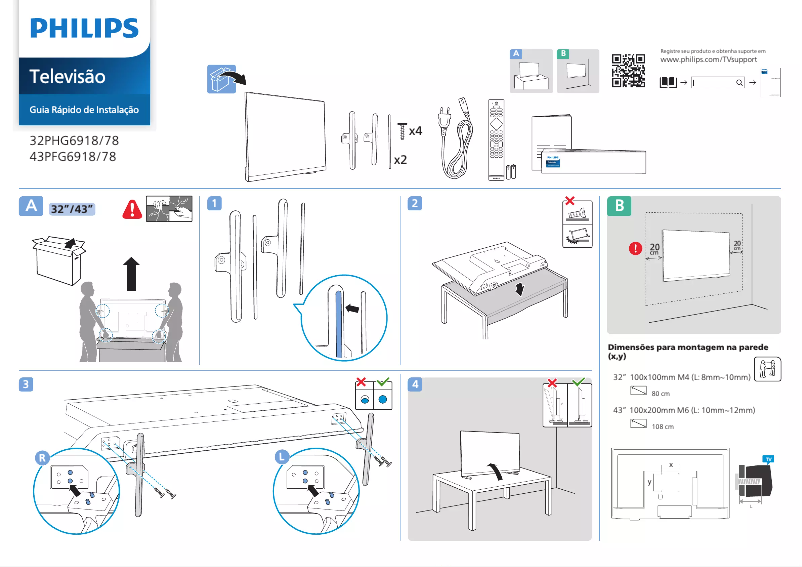 First page image of the manual for 43PFG6918