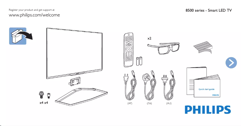 First page image of the manual for 58PUT8509
