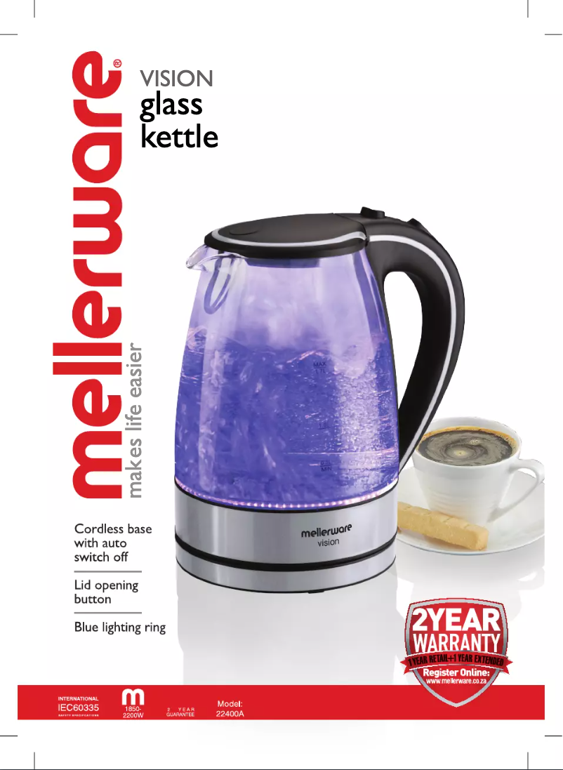 First page image of the manual for Vision 22400A