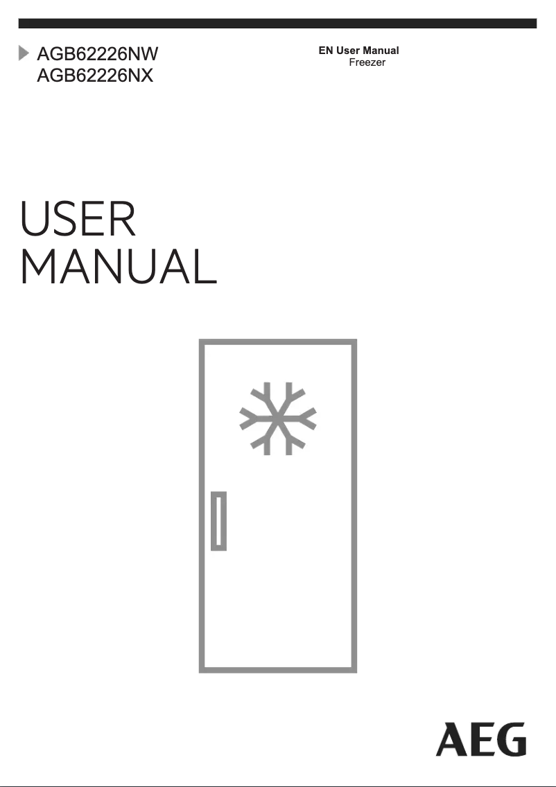 First page image of the manual for AGB62226NX
