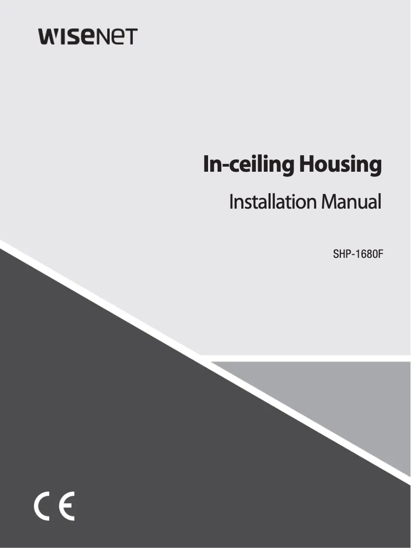 First page image of the manual for SHP-1680F