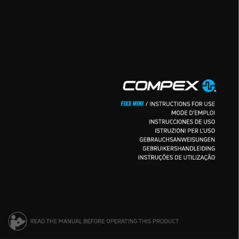 Page 1 of the manual User Manual Compex Fixx Mini