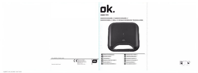 First page image of the manual for OSM 1111