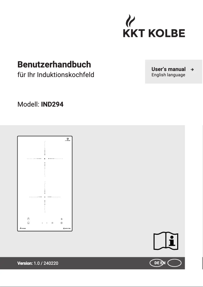 First page image of the manual for IND294