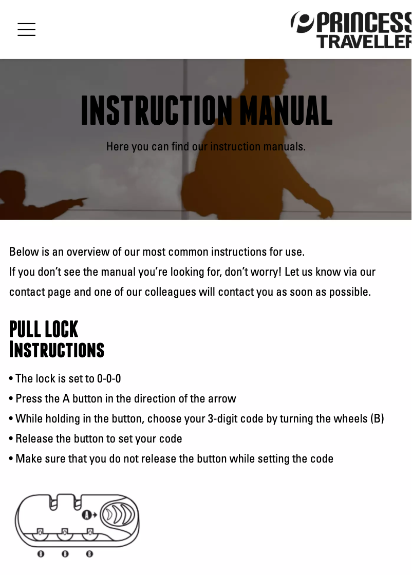 Page 1 of the manual User Manual Princess New York